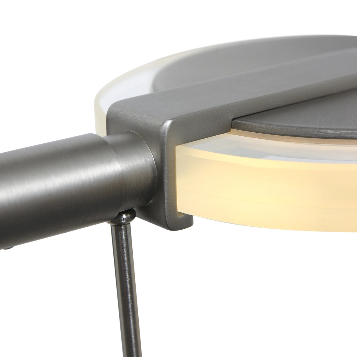 Led wand leeslamp Turound 10w - 2700K - 62cm RVS helder glas Steinhauer 8712746133370