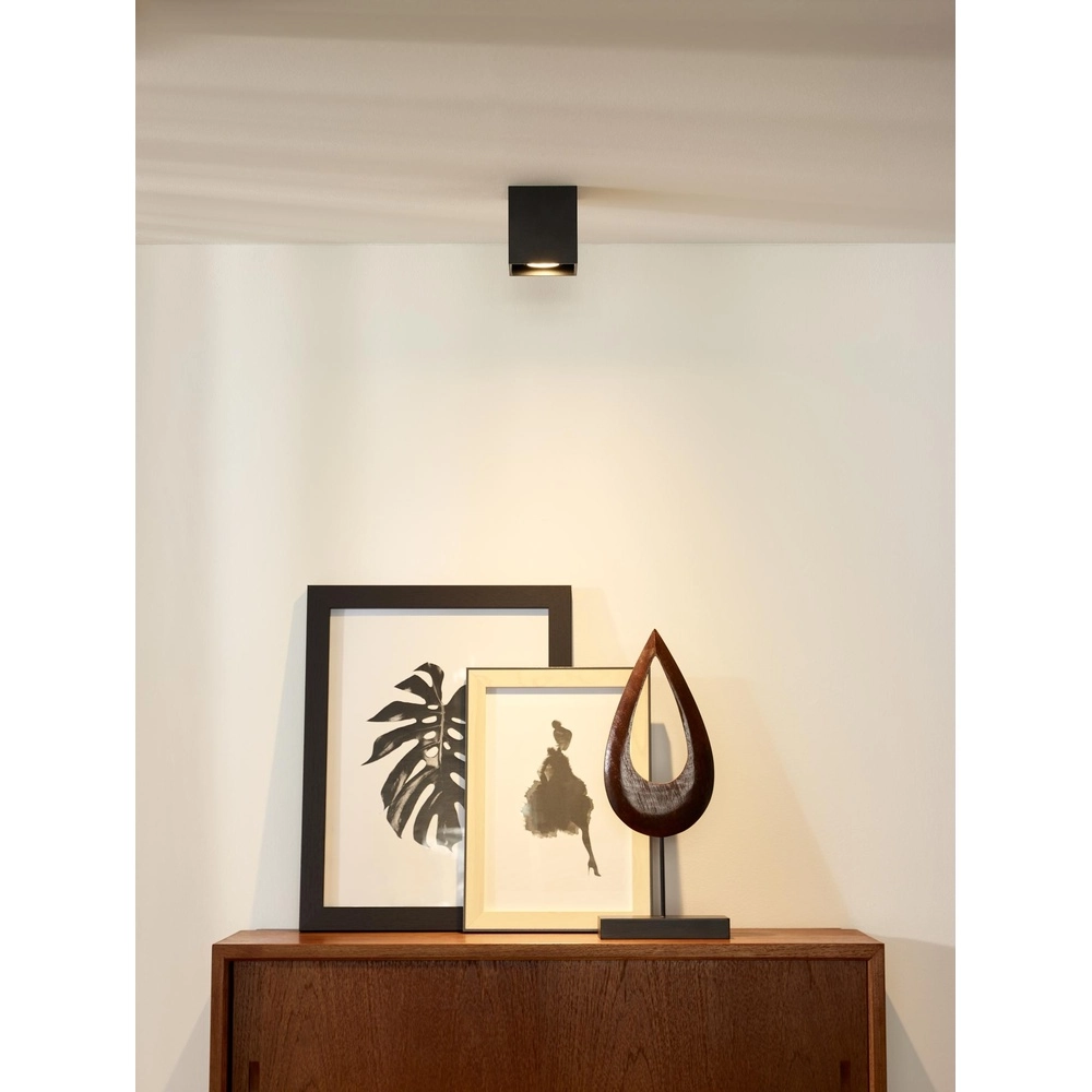 Plafondspot Bodi vierkant zwart Lucide 5411212091567
