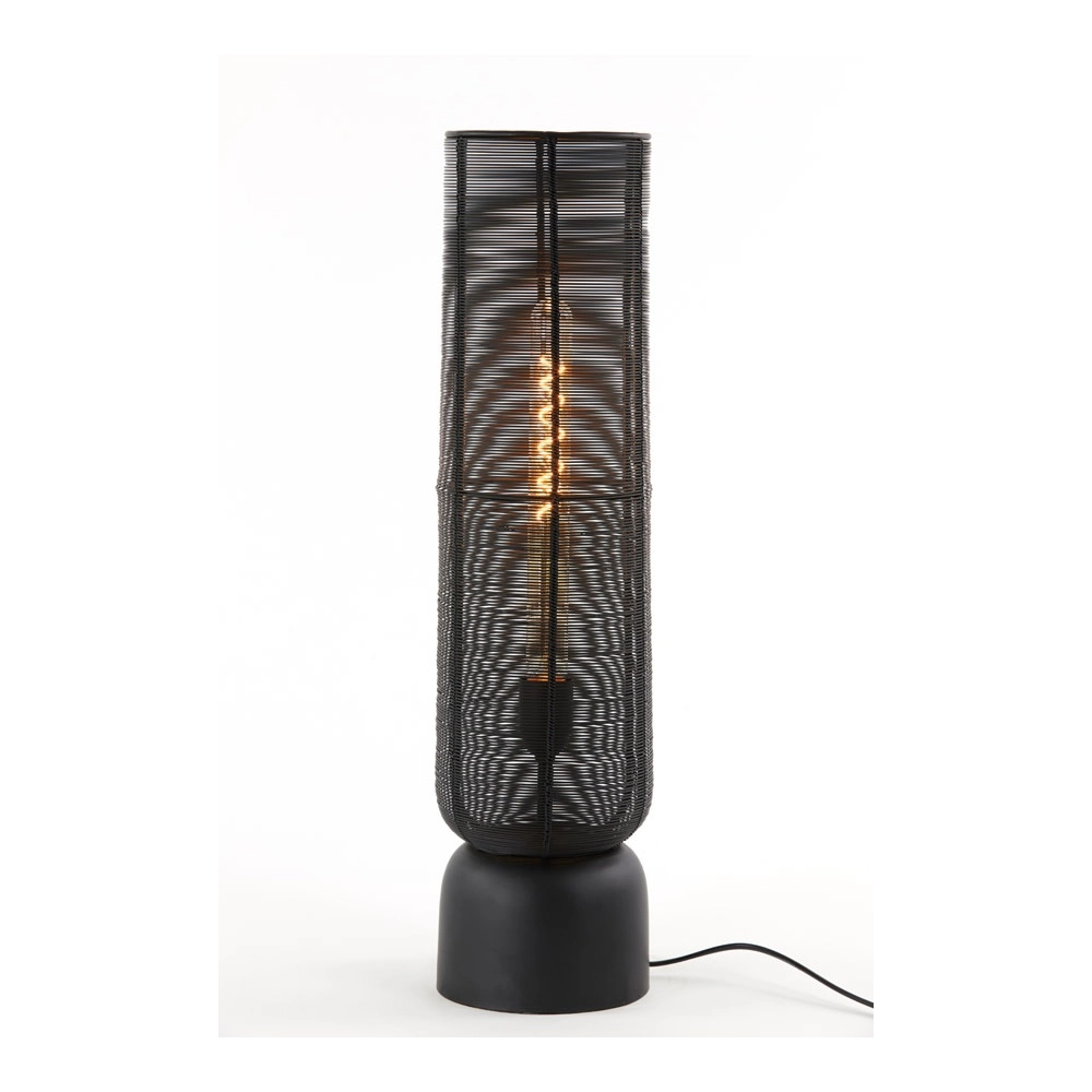 Tafellamp Lezuza Ø 15,5cm zwart Light & Living 8717807659905