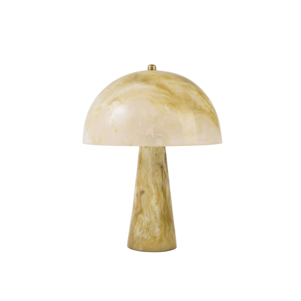 Design tafellamp Carbinia geel Ø 30cm