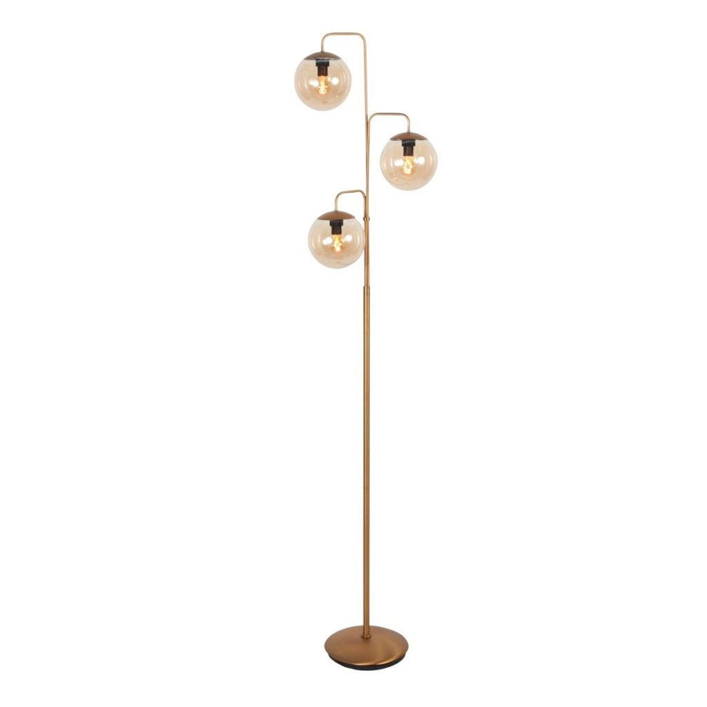 Vloerlamp Bollique brons