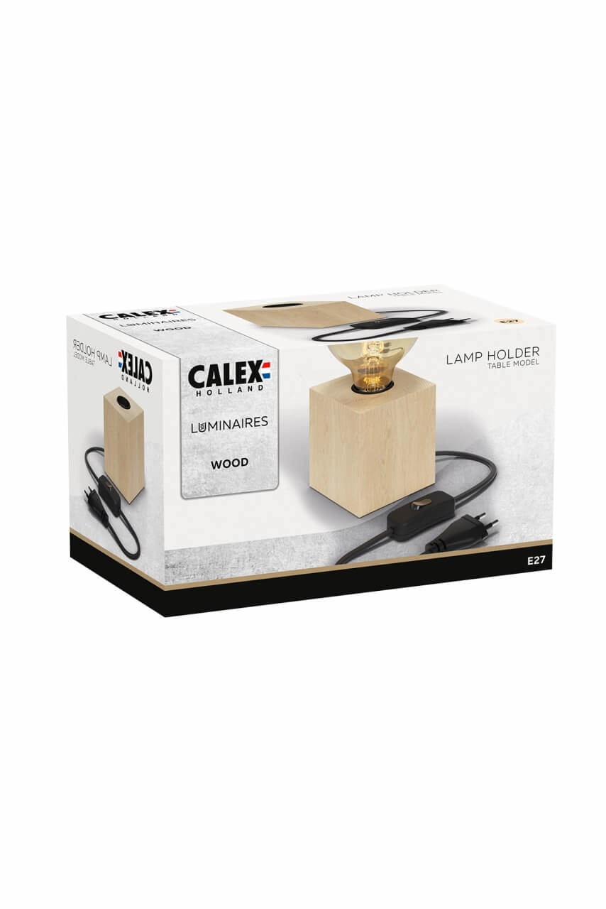 Houten tafellampje Calexa Circle 8712879148029
