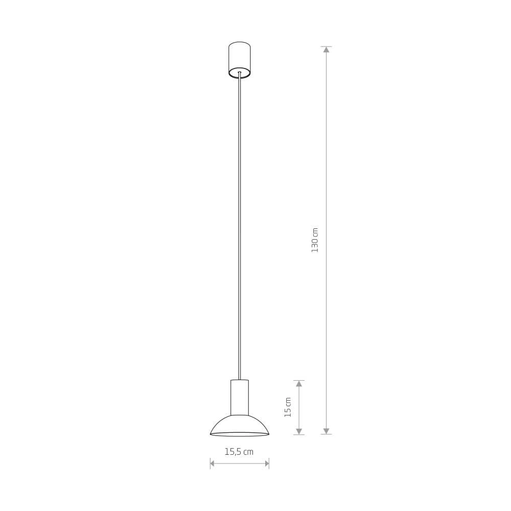 Hanglamp Hermanos zwart met goud Lyora 5903139819497