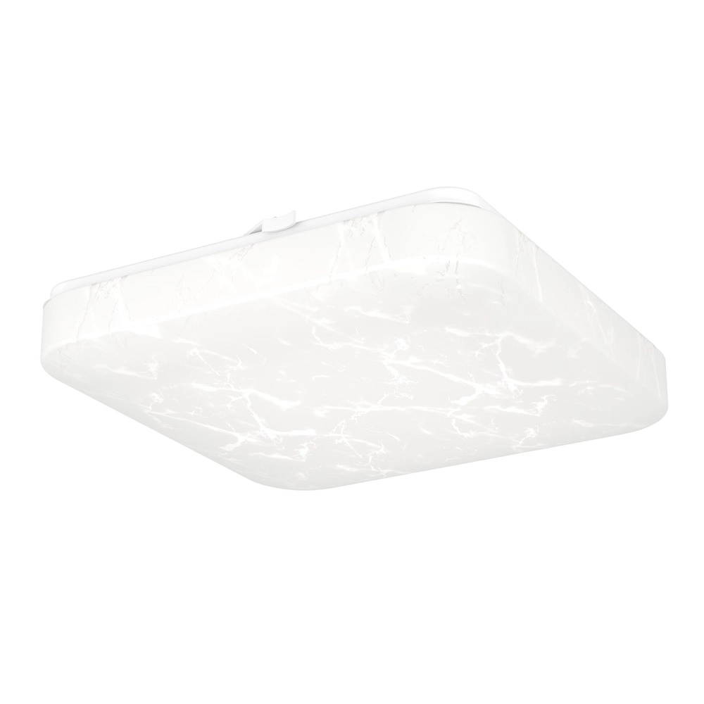 Witte plafondlamp Allerona 27 x 27cm