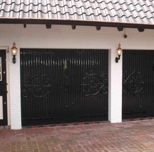 Steun nostalgische stijl Hoorn zwart KS verlichting 8714732570145