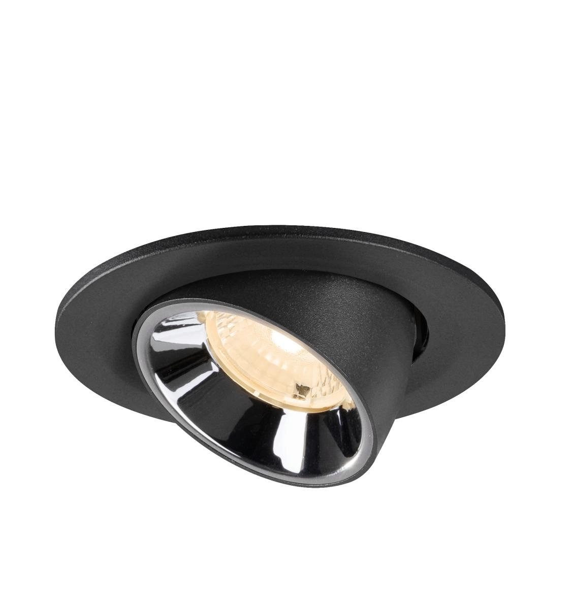 Inbouwspot Numinos Gimble S zwart/chroom 2700K - 40gr SLV 4024163313704