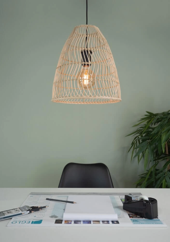 Rieten hanglamp Ayesgarth Ø 33cm Eglo 9002759438661