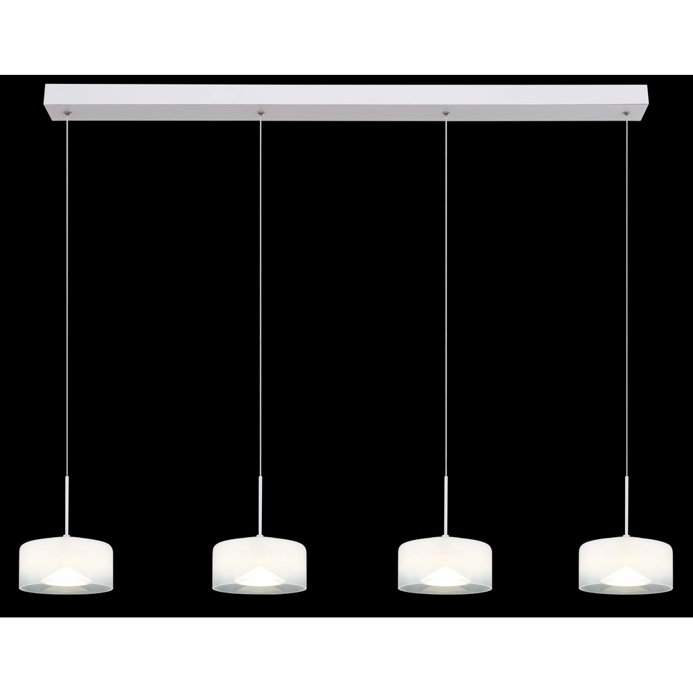 Design hanglamp Belinda 4-lichts wit Globo 9007371533299