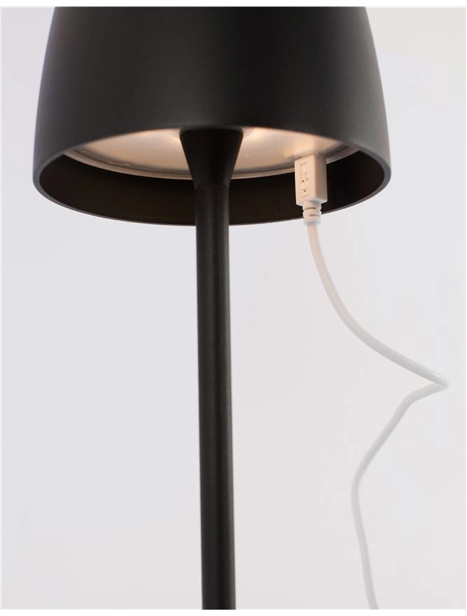 Oplaadbare tafellamp Colt 38cm antraciet Lyora 5212017425508