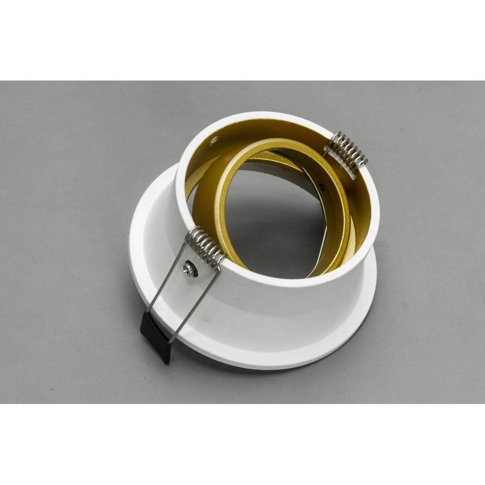 Ronde inbouwspot Roura wit met gouden binnenkant Artdelight 8720701102651