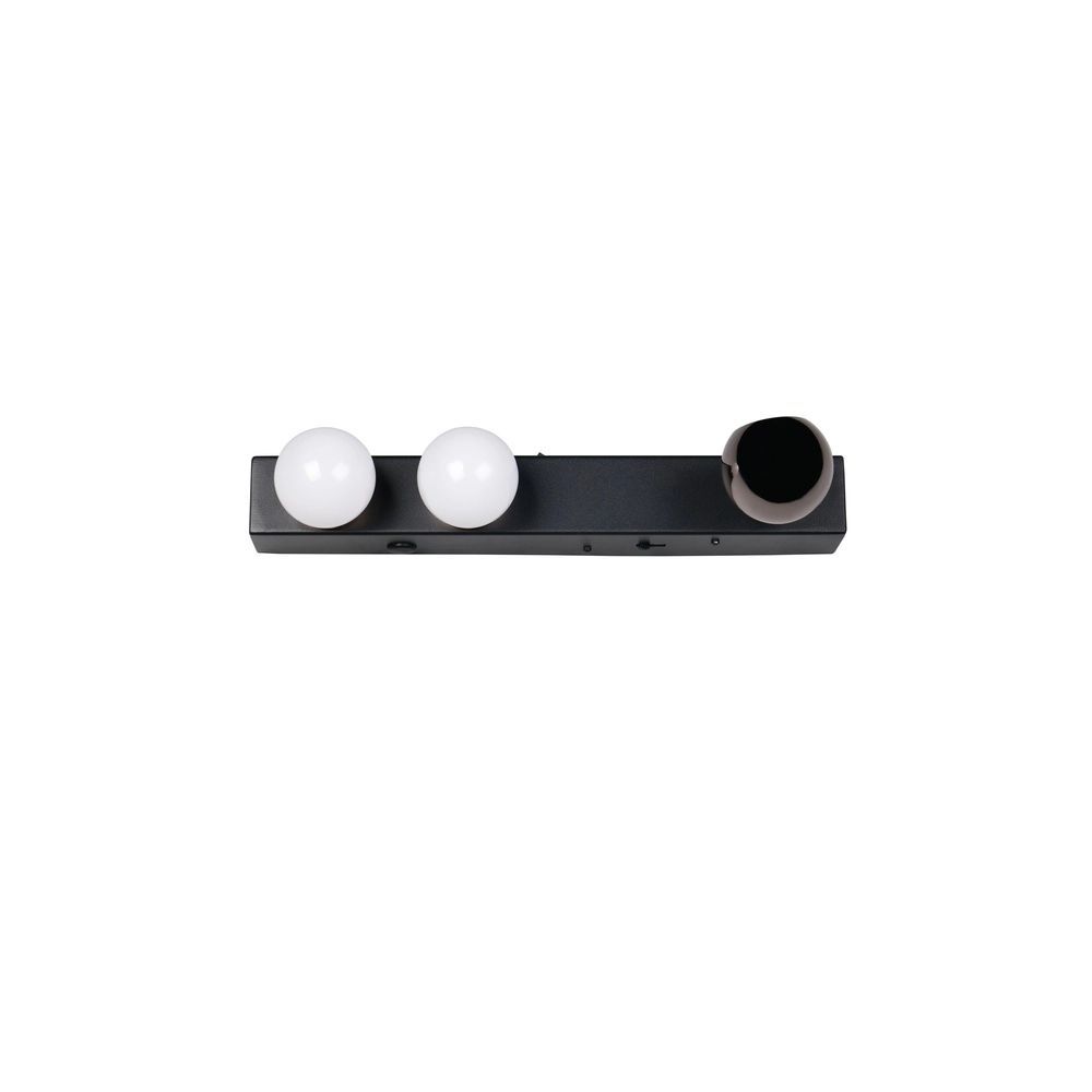 Wandlamp Arpino zwart 30cm Trio 4017807683622