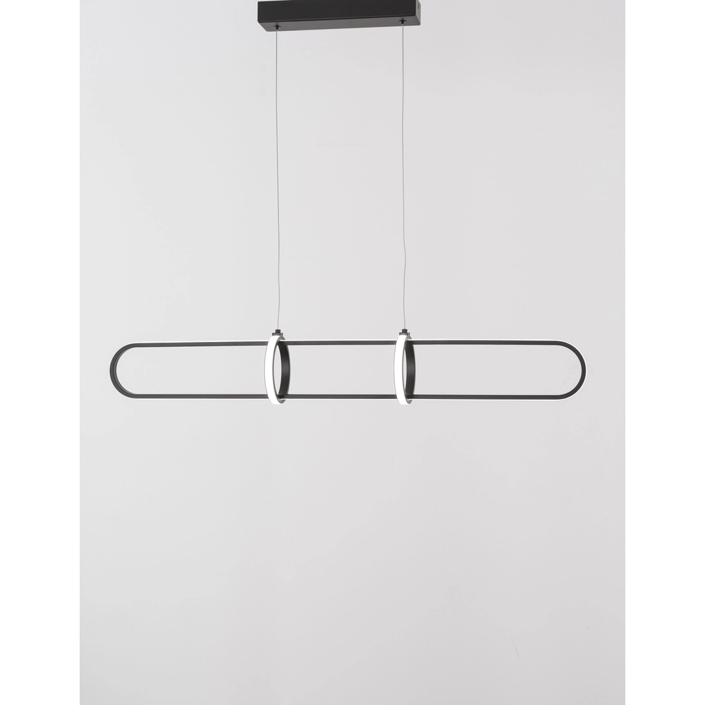 Design hanglamp Arte langwerpig zwart Lyora 5212017426062