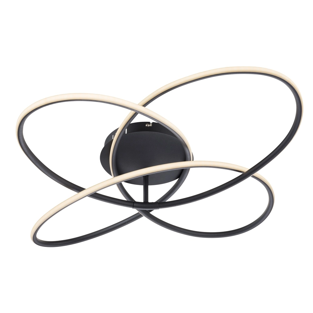 Design plafondlamp Panda zwart Ø 80cm