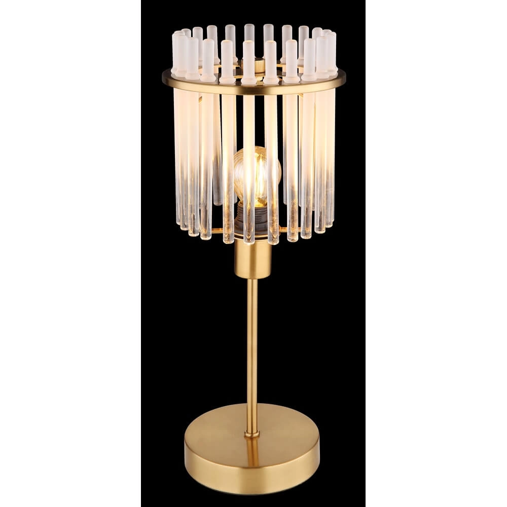 Gouden tafellamp Gorley met glas Ø 15cm Globo 9007371449811