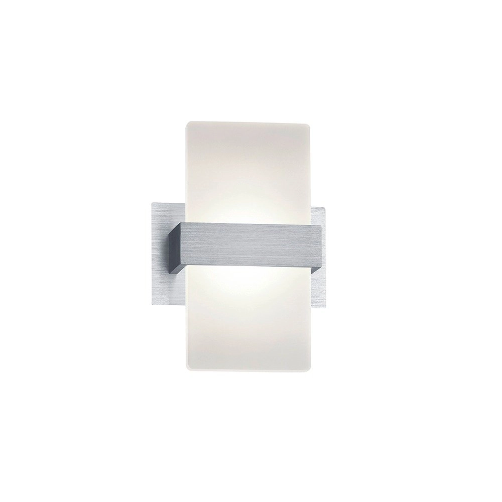 LED wandlamp Platon metaalgrijs