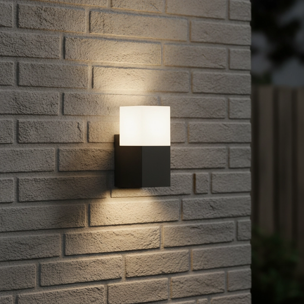 Grijze wandlamp Stick design