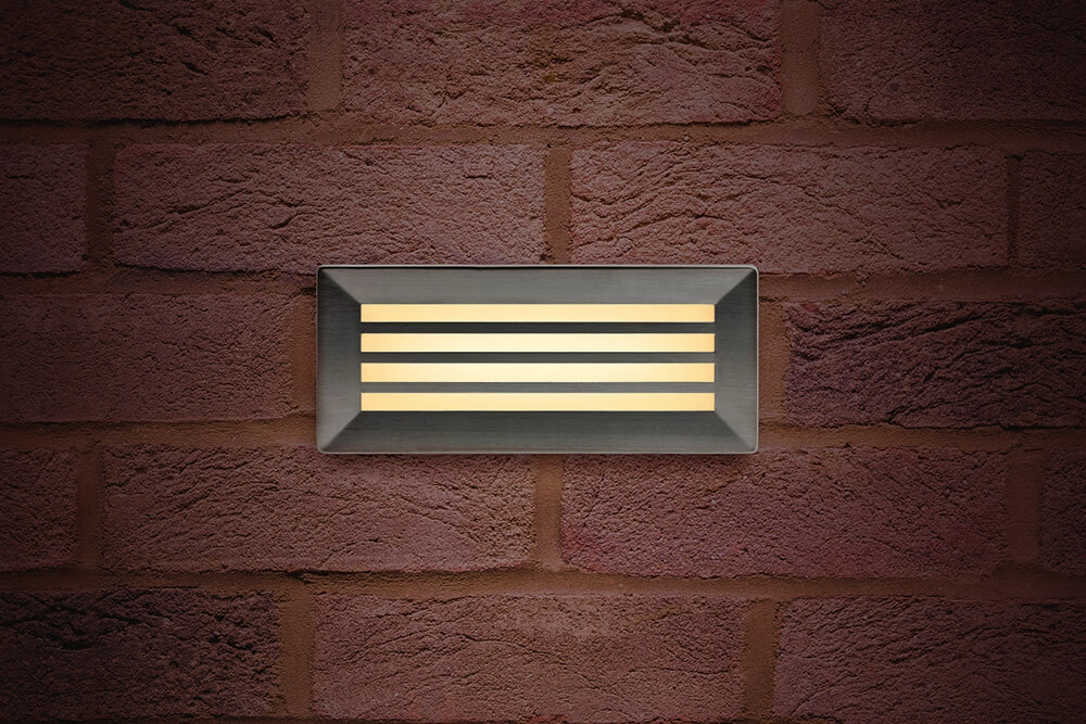 RVS muurlamp Brick Lyora 5055788232544