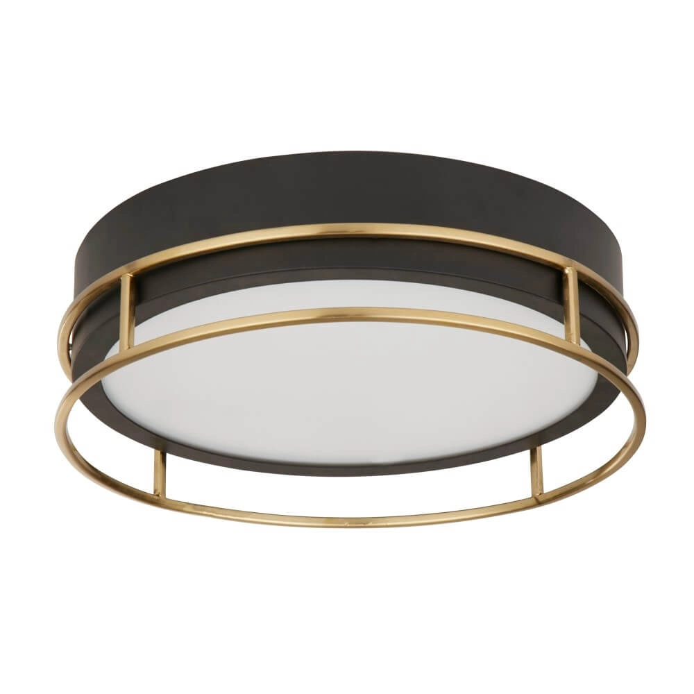 Design plafondlamp Pheonix Ø 30cm zwart met goud