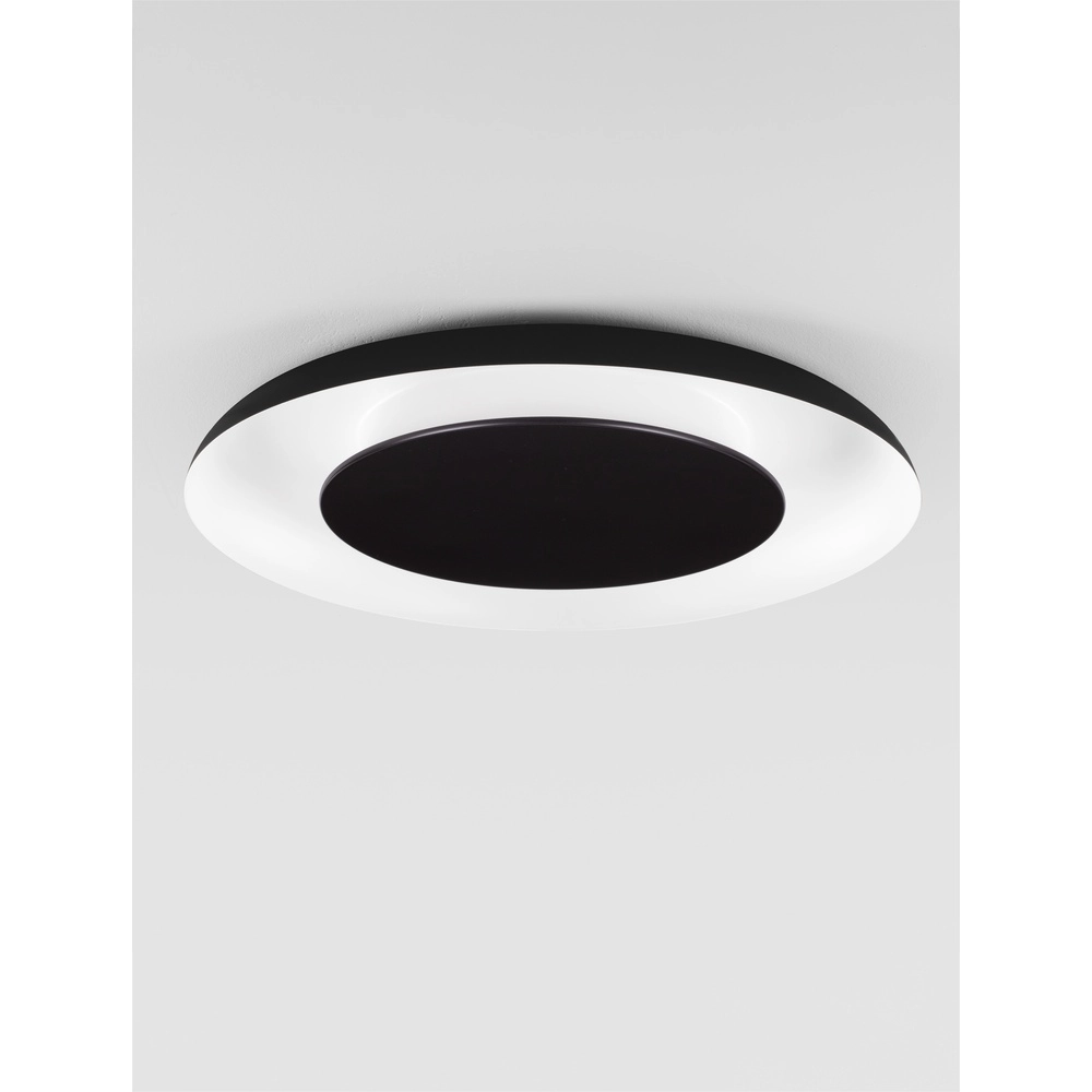 Design plafondlamp Epos Ø 60cm zwart met wit Lyora 5212017463197