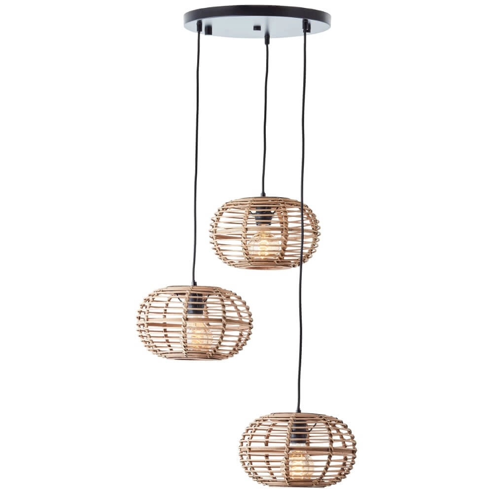 Rotan vide hanglamp Woodball