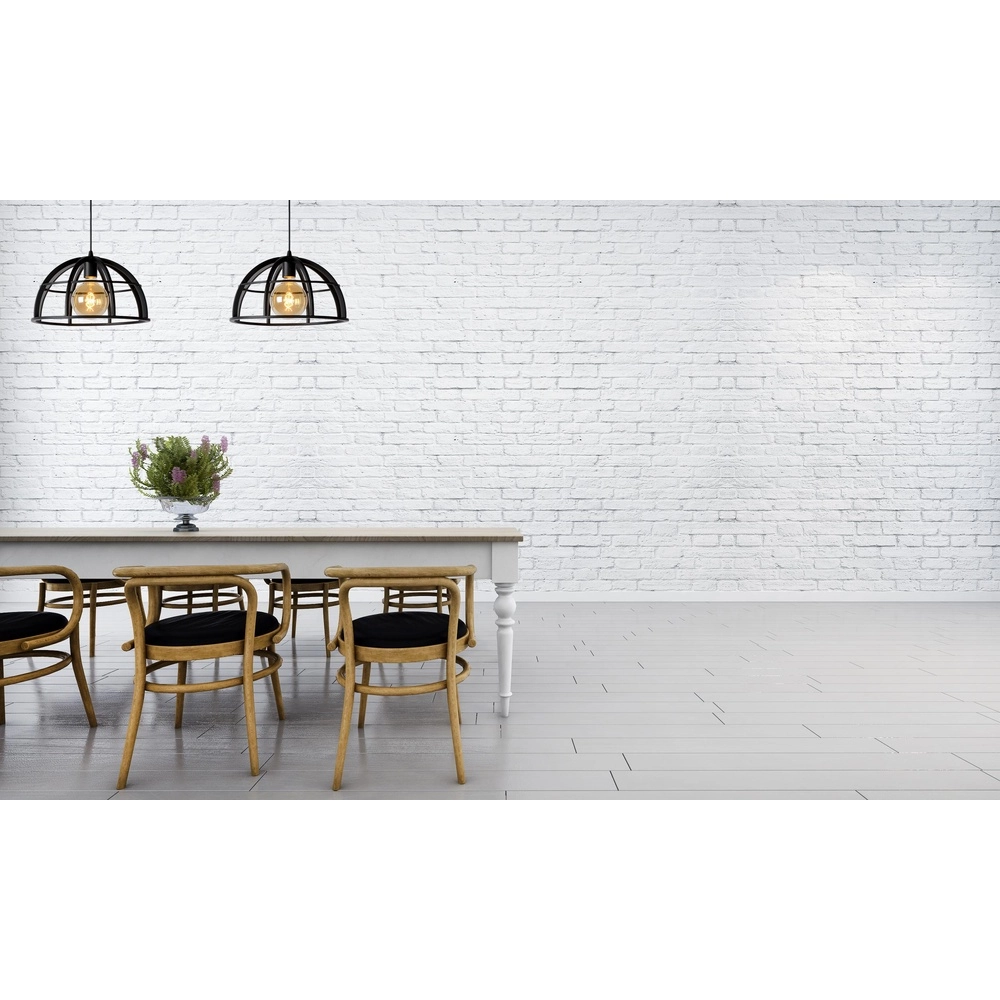 2-lichts hanglamp Dikra industrieel zwart Lucide 5411212761019