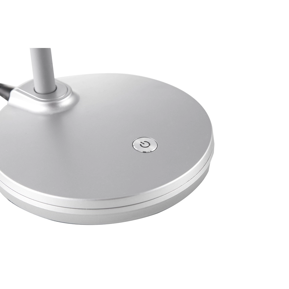 Led bureaulamp Carmen zilvergrijs Globo 4048194064350
