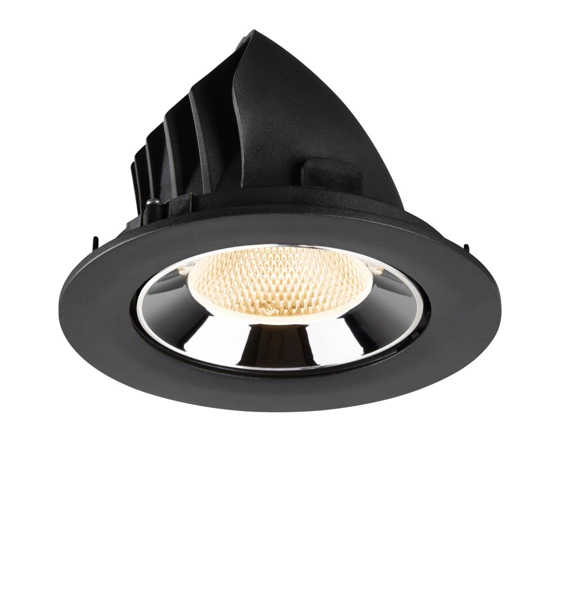 Inbouwspot Numinos Gimble L zwart/chroom 2700K - 20gr SLV 4024163310499