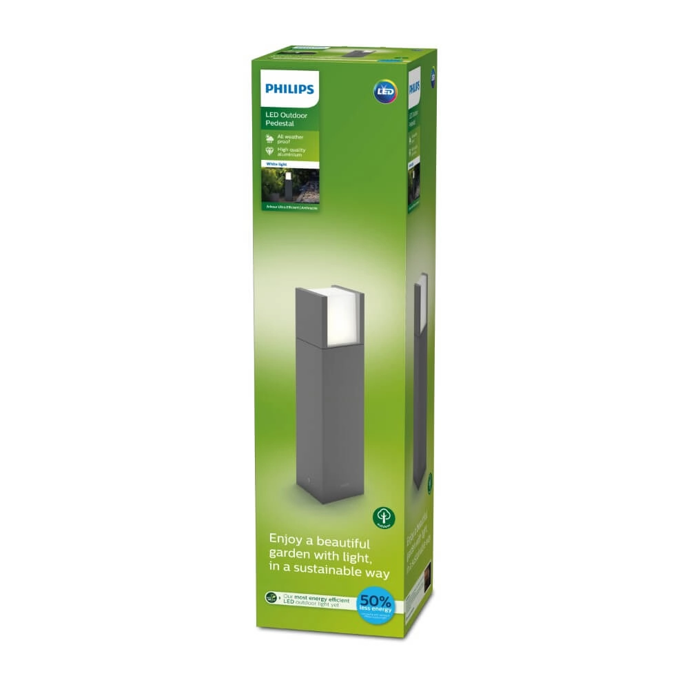 Lantaarn Arbour 40cm - antraciet Philips 8719514490246