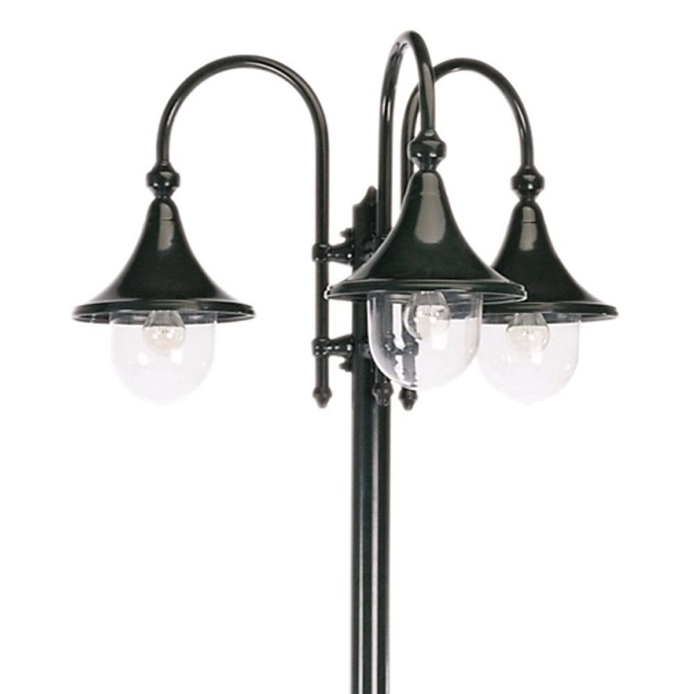 Klassieke 3-lichts stallamp Rimini zwart KS verlichting 8714732504904