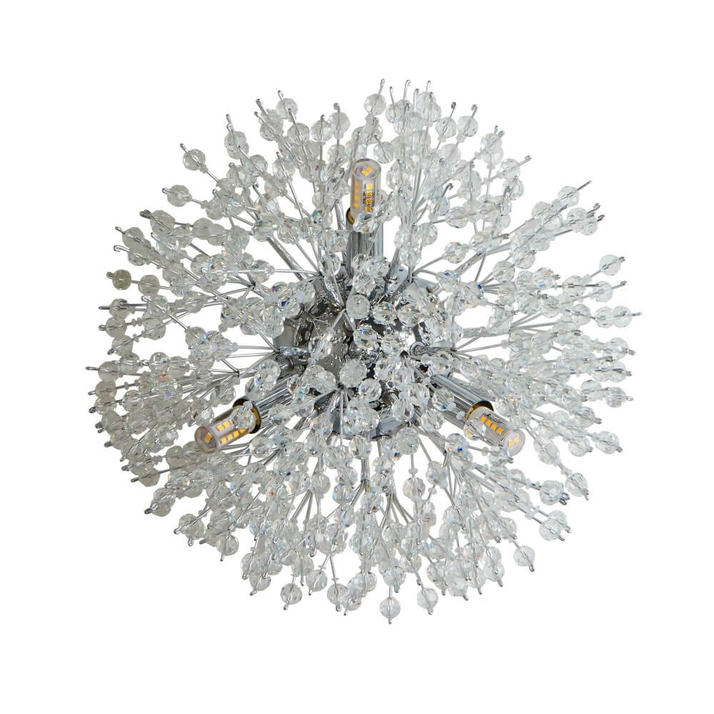 Wandlamp Sunburst Ø 29cm chroom Searchlight 5053423243795