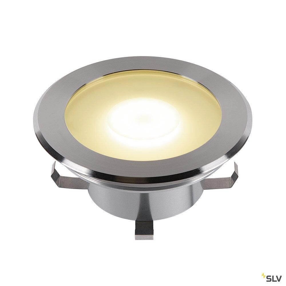 Grote led grondspot Dasar Flat zacht wit licht SLV 4024163262064