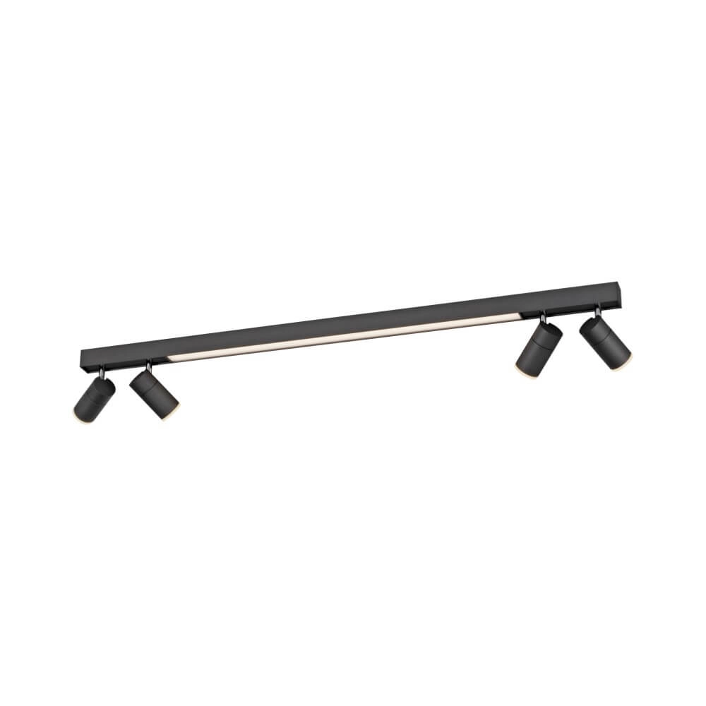Strakke plafondlamp Pure Lines Spot antraciet