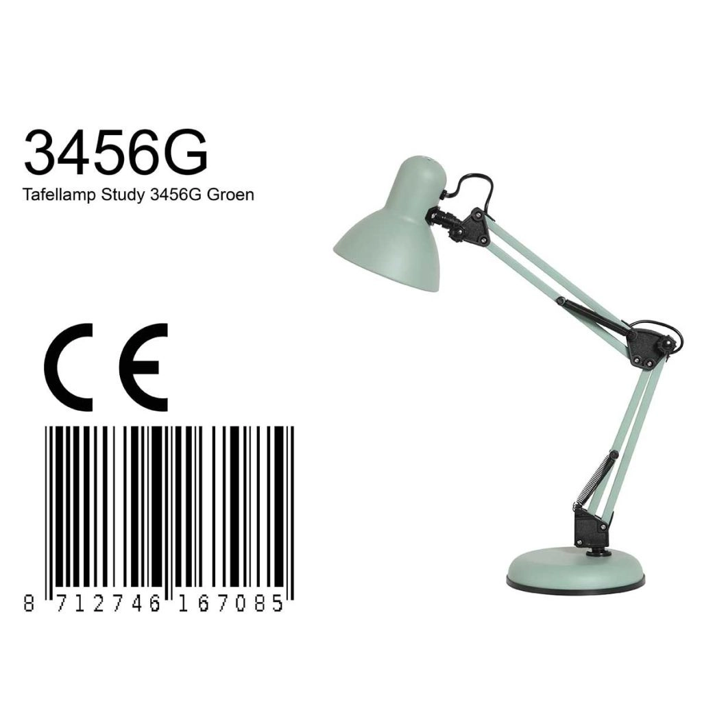 Bureaulamp Study groen Steinhauer 8712746165395