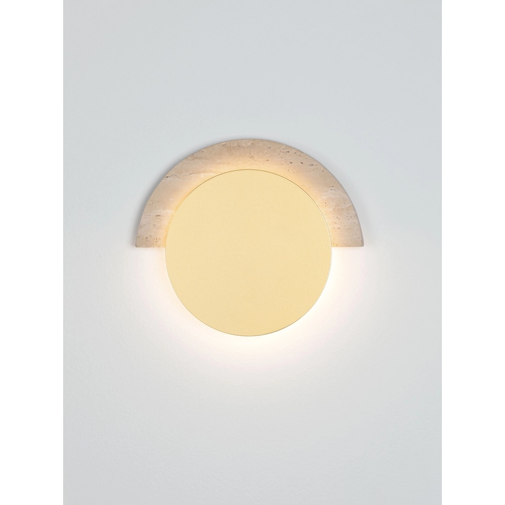 Design wandlamp Molli travertin Ø 17cm Lyora 5212063501300
