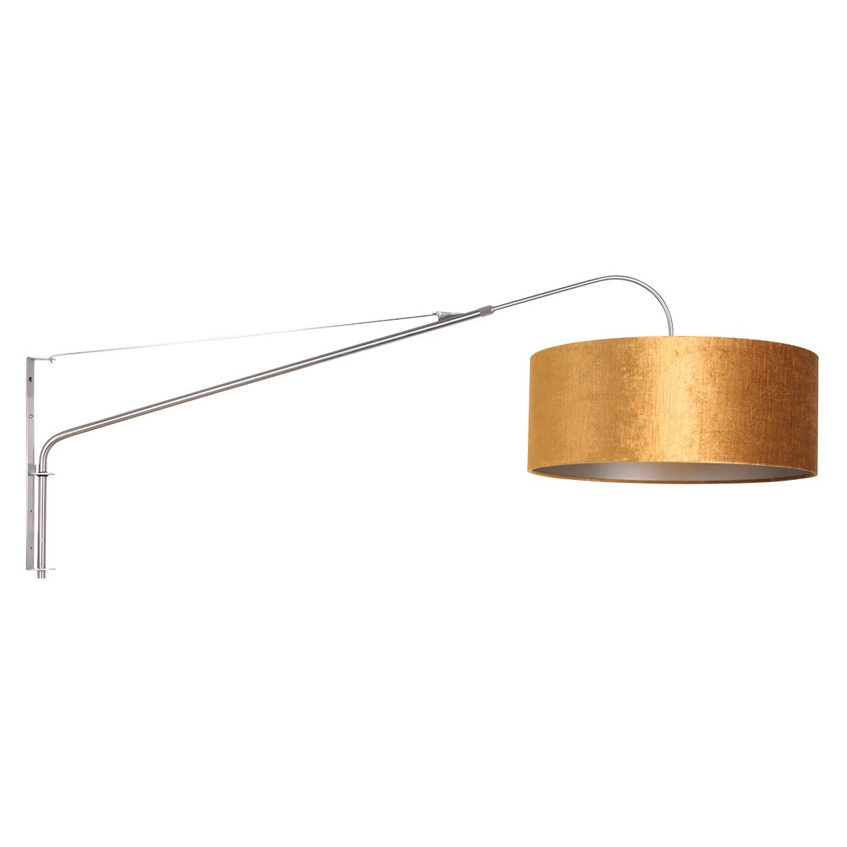 Muur leeslamp Elegant Classy met goud velours Steinhauer 8712746146028