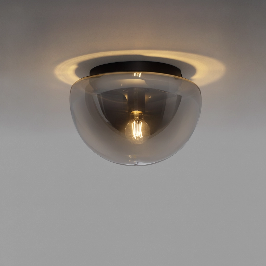 Plafondlamp Ebony smoke glas Ø 31,5cm