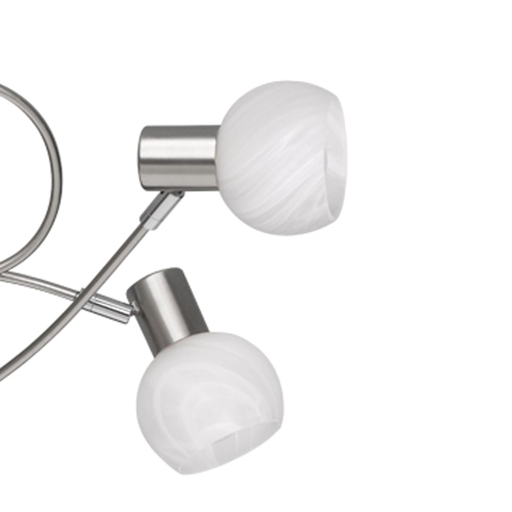 Plafondspot Antibes Knot 5-lichts nikkel mat Trio 4017807353648