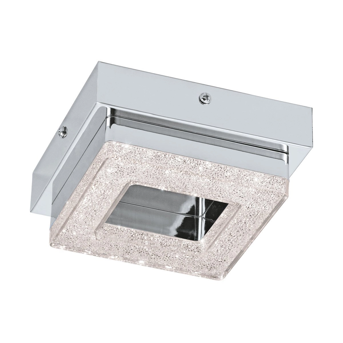 Led plafondlamp Fradelo 4w - 3000K - 12cm chroom met kristal