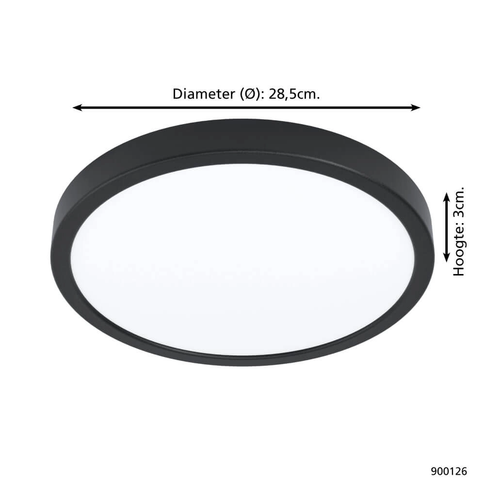 Plafonnière Zigbee Argolis-Z Ø 28,5cm zwart Eglo 9008606232505