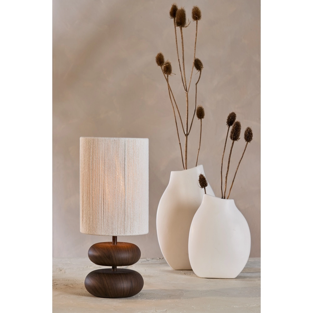 Schemerlamp Danialo 50,5cm - donker hout Light & Living 8717807815202