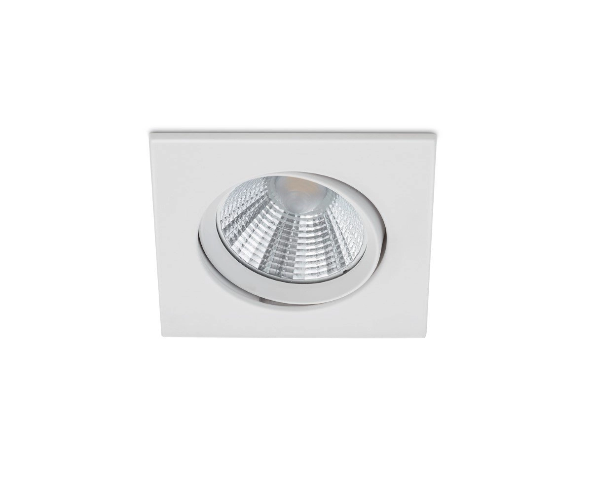 LED inbouwspot Pamir Square 5,5w - 3000K - 8,5cm wit