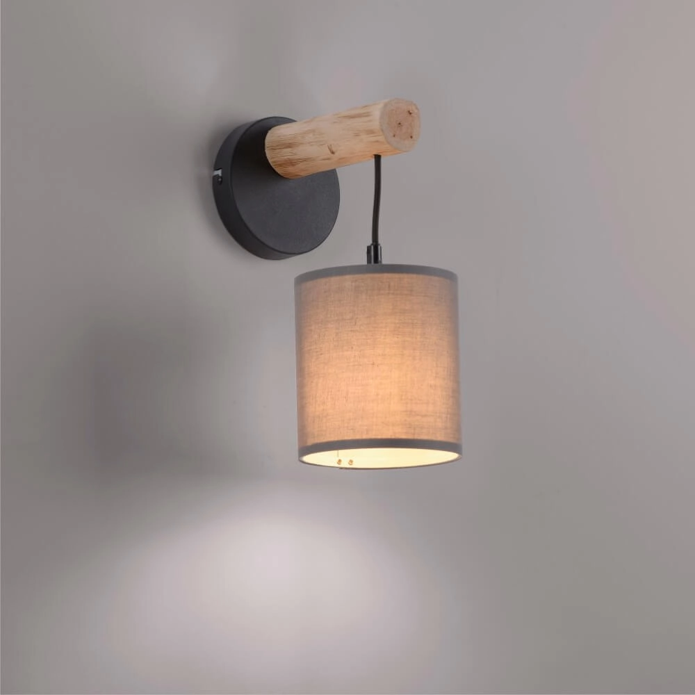 Landelijke wandlamp Green Tribu taupe Just Light 4043689995157