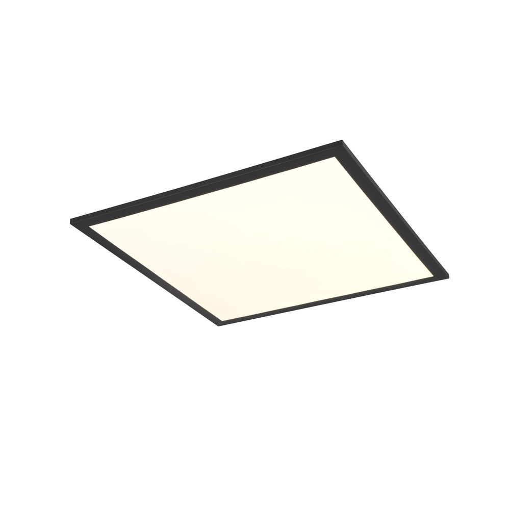 Plafonniere Beta vierkant 44,5cm zwart Trio 4017807600735