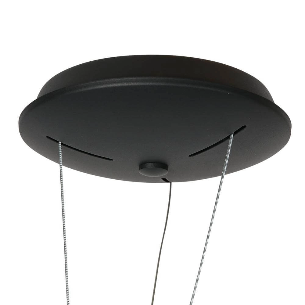 Strakke hanglamp Ringlux zwart Ø 60cm Steinhauer 8712746171976