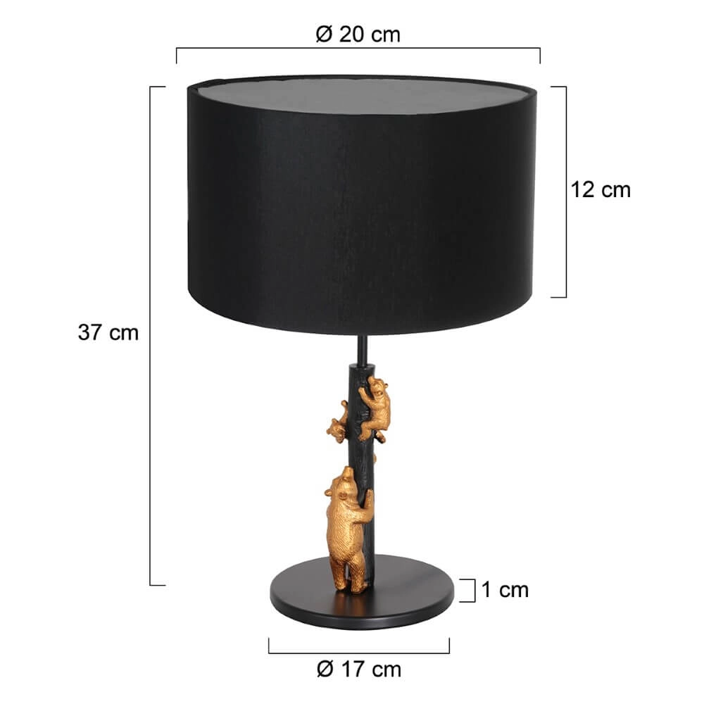 Design tafellamp Animaux met goud Steinhauer 8712746152562