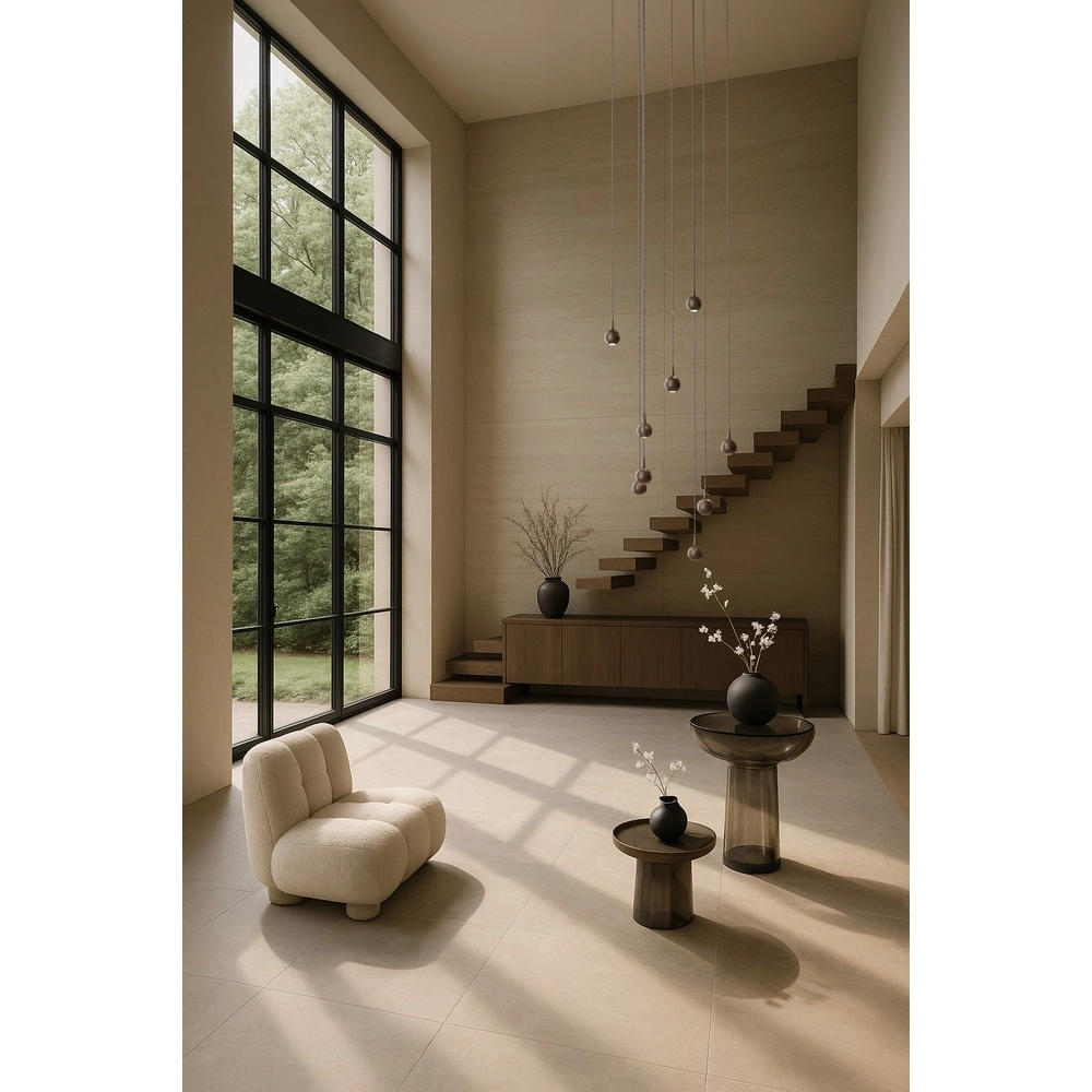 9-lichts hanglamp Talana cacao bruin Ø 50cm DTW Masterlight 8718121399065