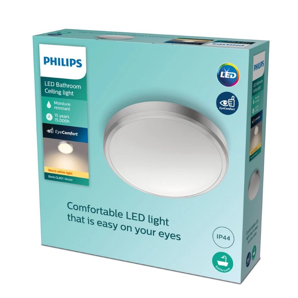 RVS plafonnière Doris Ø 31cm Philips 8718699758929