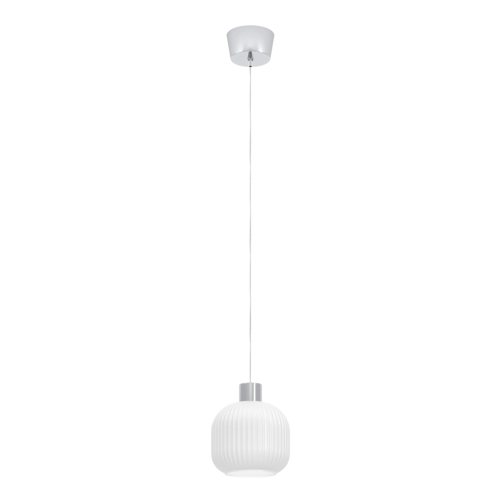 Design hanglamp Dasmina chroom met wit Ø 20cm Eglo 9008606406289