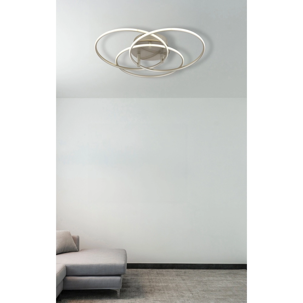 Design plafondlamp Kombos nikkel Globo 9007371533473