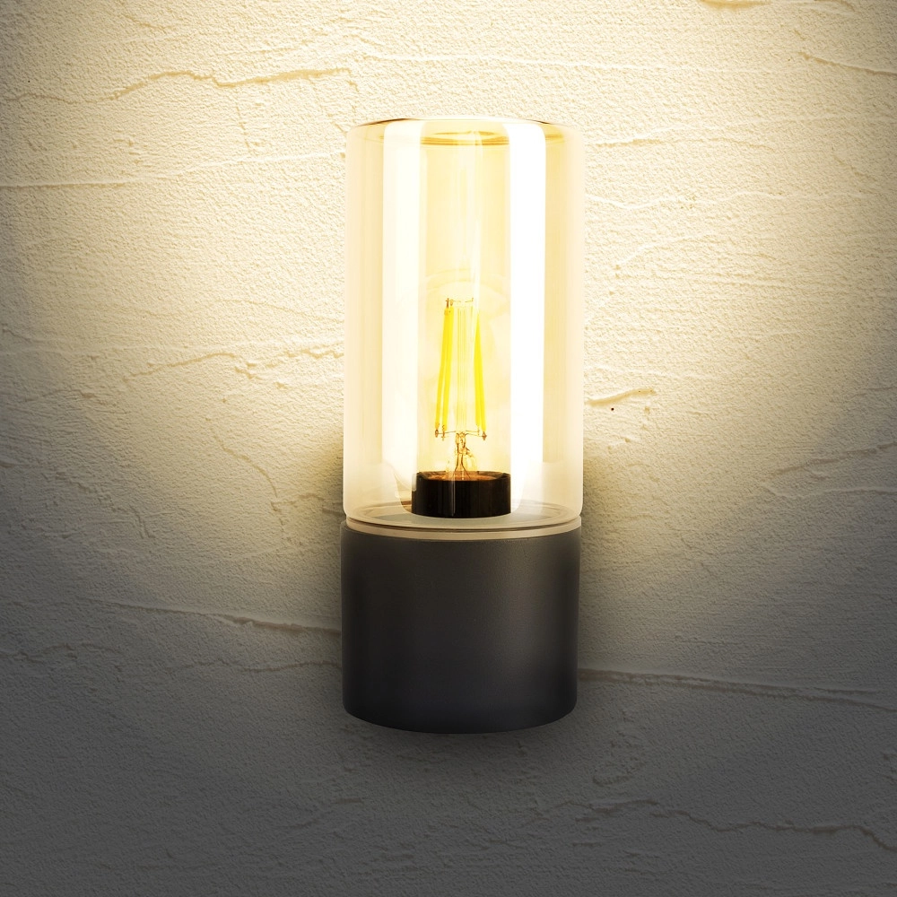 Cilinder muurlamp Winchester E27 - amber glas Lyora 5055788298786